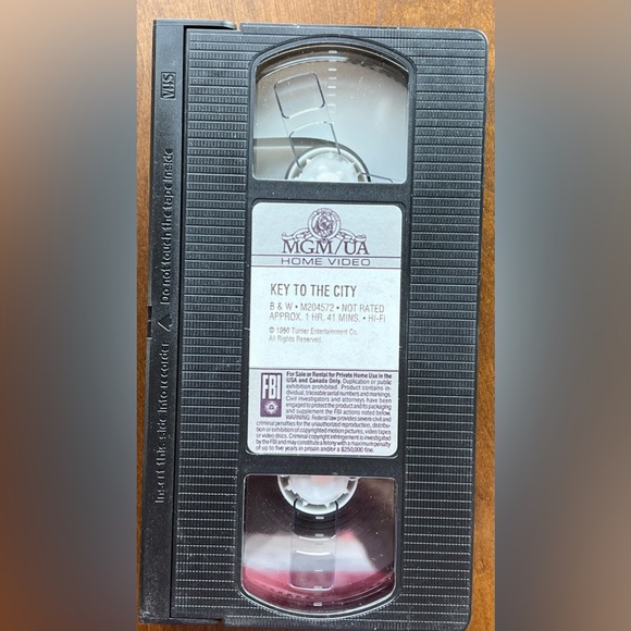 Key To The City 1950 movie VHS tape Starring Clark Gable & Loretta Young - Picture 3 of 3